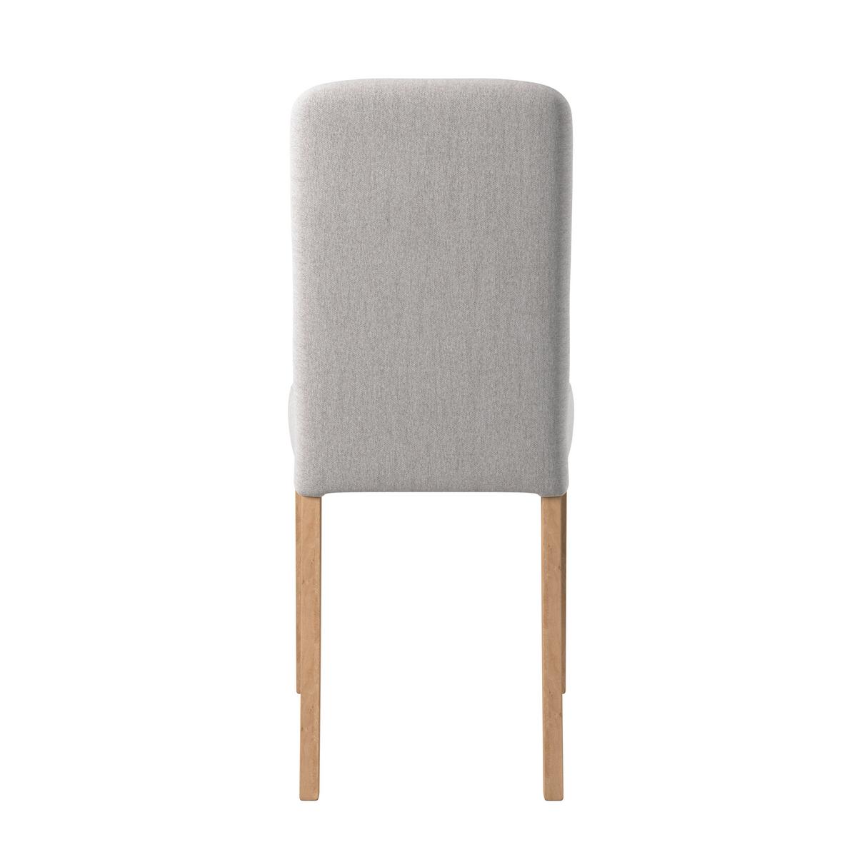 Vierfußstuhl Emma Ii Webstoff Hellgrau, B: 43 Cm - Eichefarben/Hellgrau, KONVENTIONELL, Holz/Textil (43/91/58cm)