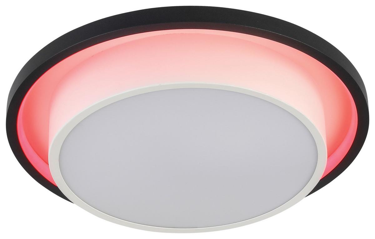 Led-deckenleuchte Ava Ava - Schwarz/Weiß, MODERN, Kunststoff/Metall (38,2cm) - Luca Bessoni