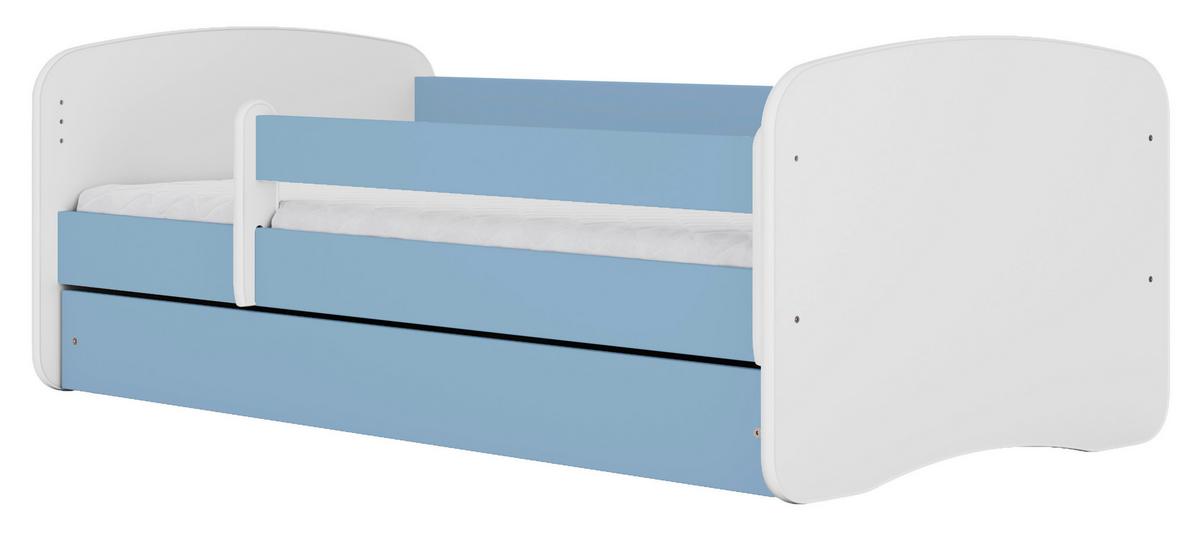 Kinder-/Juniorbett Babydreams inkl. Matratze 80x160 - Blau/Birkefarben, MODERN, Holz/Holzwerkstoff (80/160cm) - MID.YOU