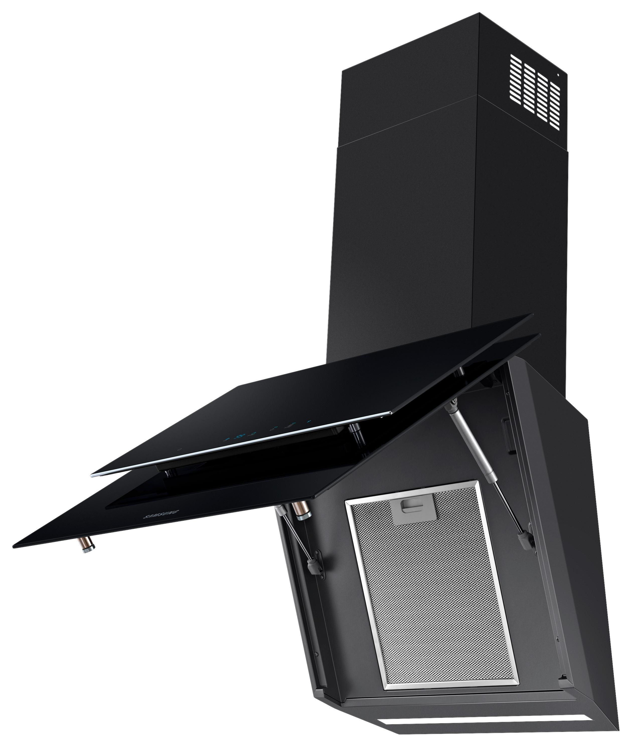 Dunstabzugshaube Nk24n9804vb/ur - Schwarz Hochglanz, Basics, Glas/Kunststoff (59,8/148,6/38,6cm) - Samsung