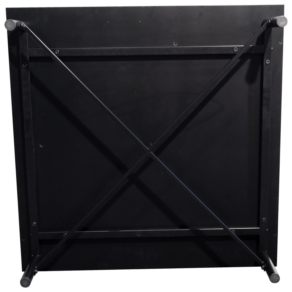 KONFERENČNÝ STOLÍK MADRID - čierna/prírodná farba, Modern, kov/drevo (70/70/43cm) - Mömax