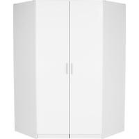 ROHOVÁ SKŘÍŇ CELLE - bílá/barvy hliníku, Moderní, kompozitní dřevo/plast (117/197/117cm)