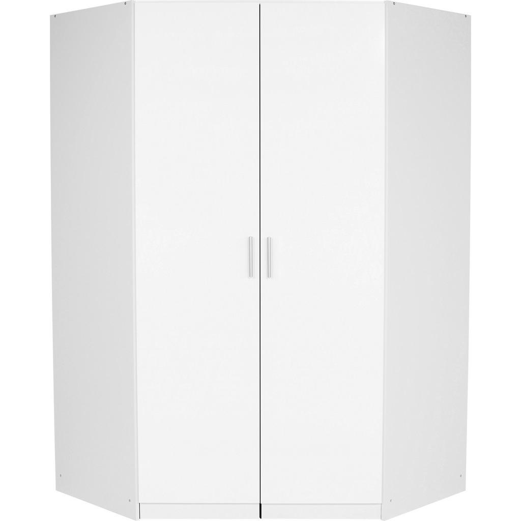 Eckschrank 117 Cm Celle Weiß Hochglanz