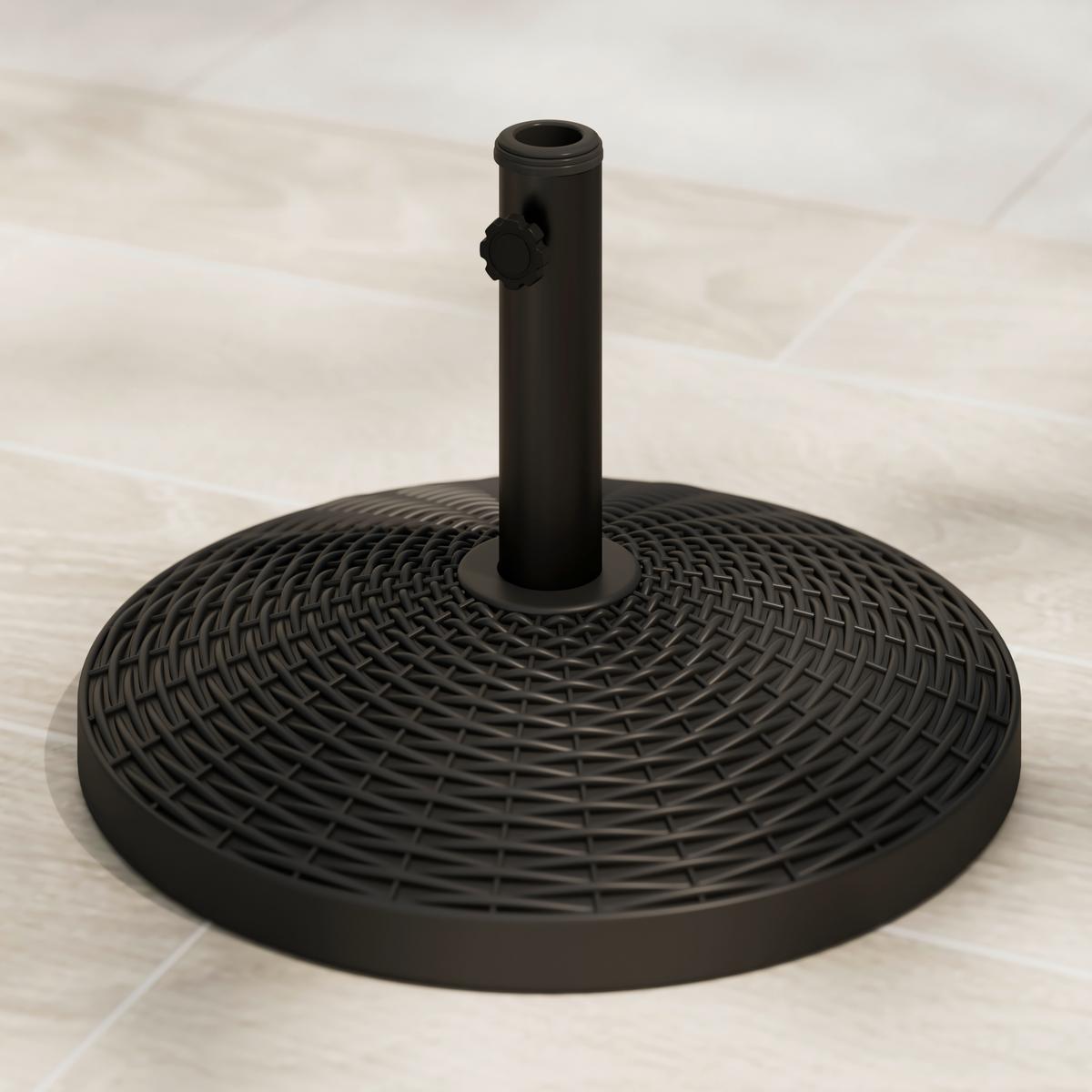 STOJAN NA SLNEČNÍK IGI - čierna, Basics, plast/kameň (50/34cm) - Mömax