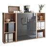 Office Edition B:173cm Sonoma Eiche/Anthrazit - Anthrazit Hochglanz/Sonoma Eiche, MODERN, Holzwerkstoff (173/114/33cm) - MID.YOU