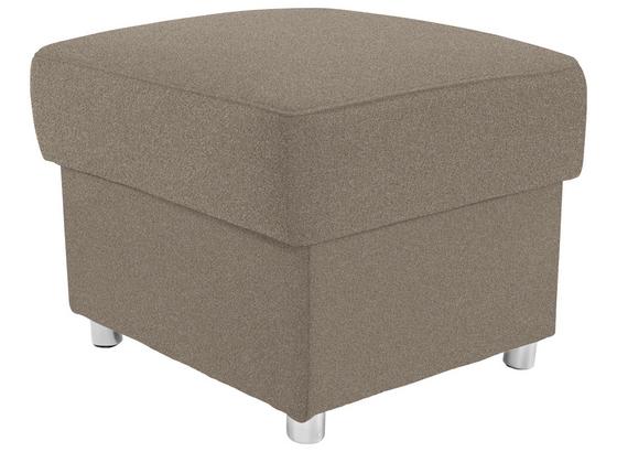 Hocker Sonoma - Chromfarben/Beige, MODERN, Textil (58/45/58cm) - Ombra Hocker Sonoma - Chromfarben/Beige, MODERN, Textil (58/45/58cm) - Ombra