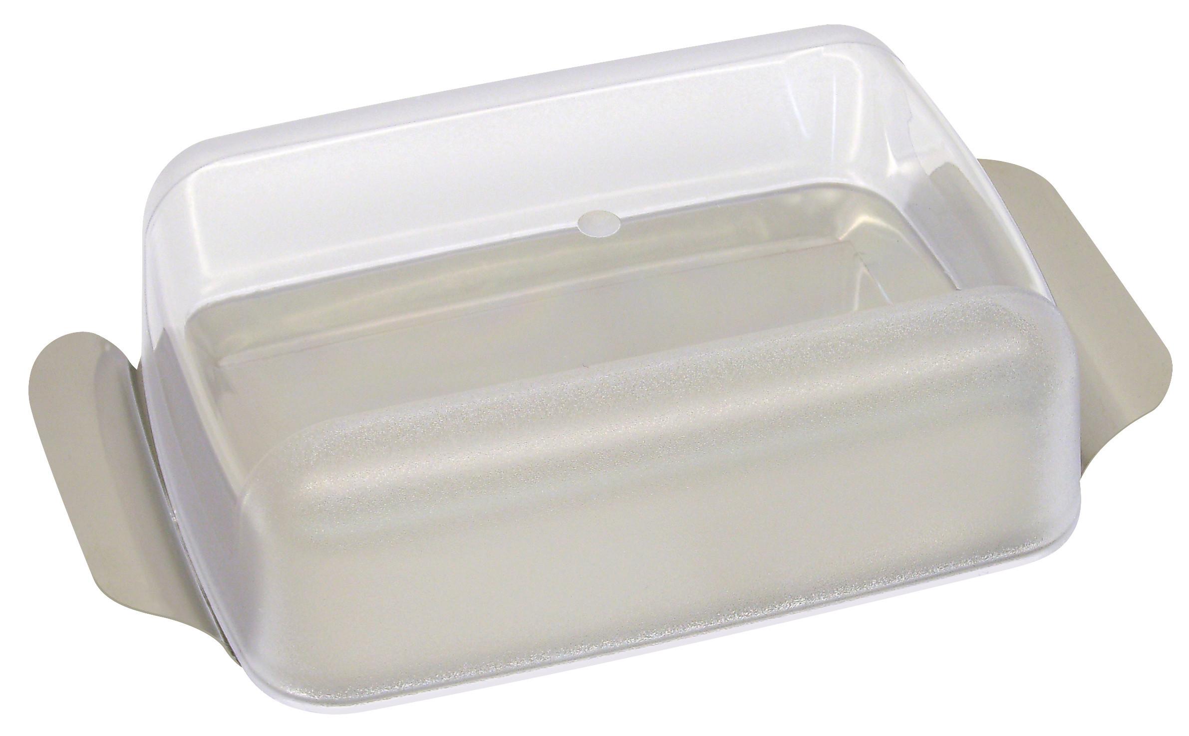 MÁSLENKA Buddy - barvy stříbra/průhledné, plast (16,5/10,5cm) - Modern Living