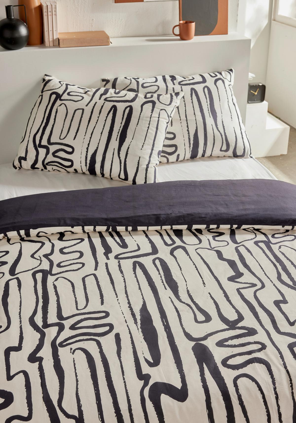 POVLEČENÍ SUNSHINE - černý chrom, Moderní, textil (140/200cm)