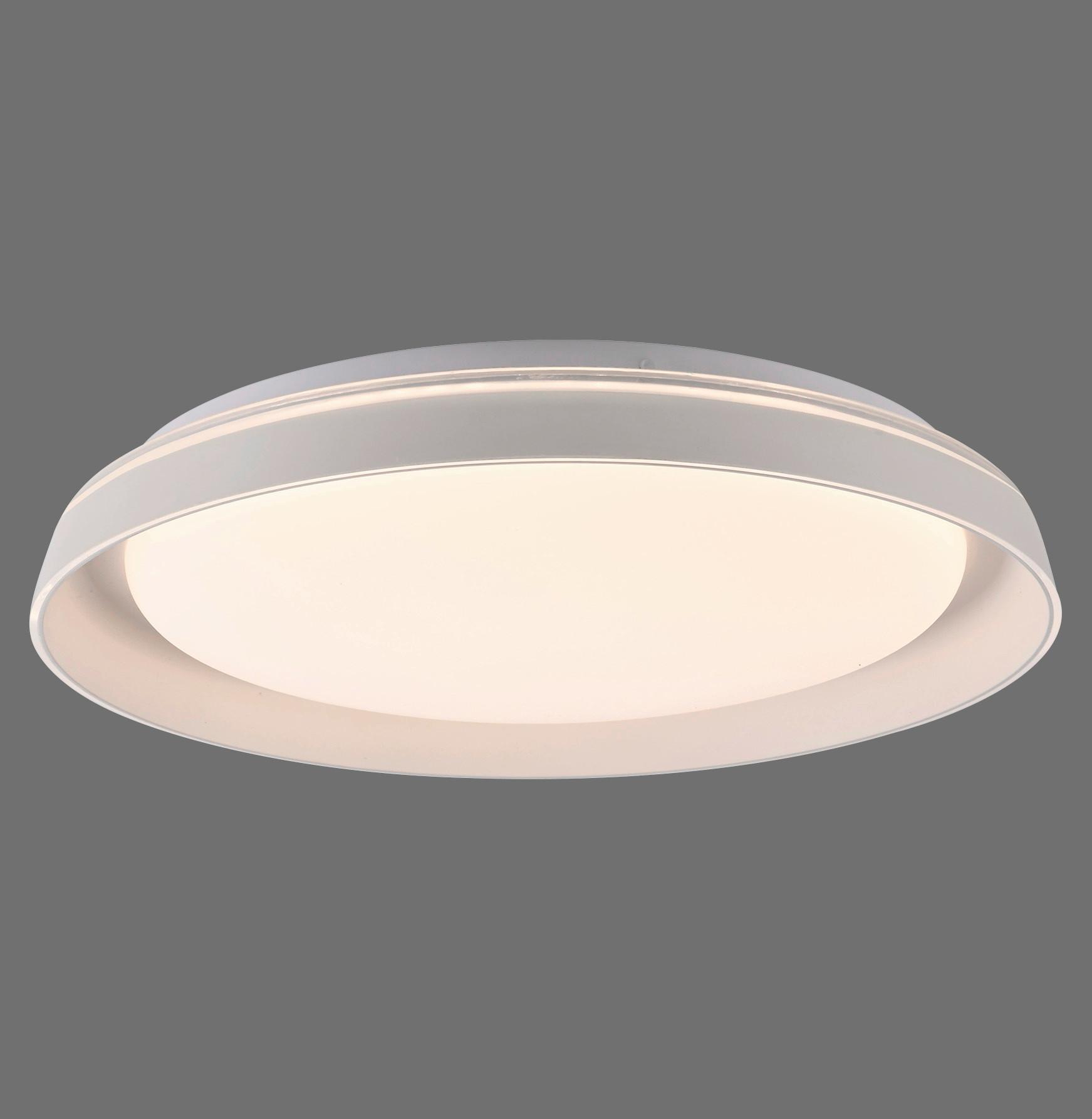 LED-Deckenleuchte 14368-16 Sati - Weiß, MODERN, Kunststoff/Metall (43/43/8,5cm)