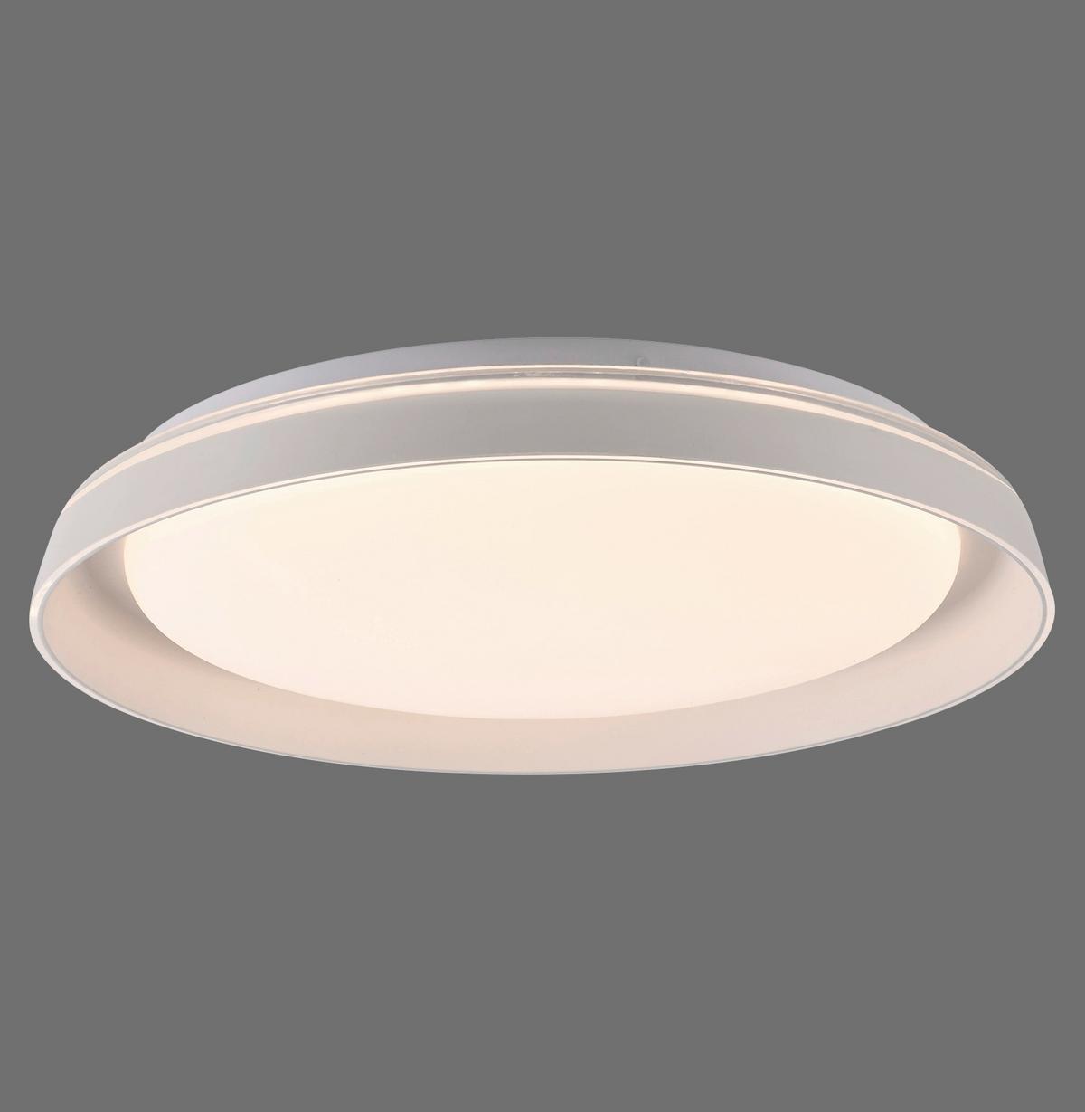 Led-deckenleuchte 14368-16 Sati - Weiß, MODERN, Kunststoff/Metall (43/43/8,5cm)
