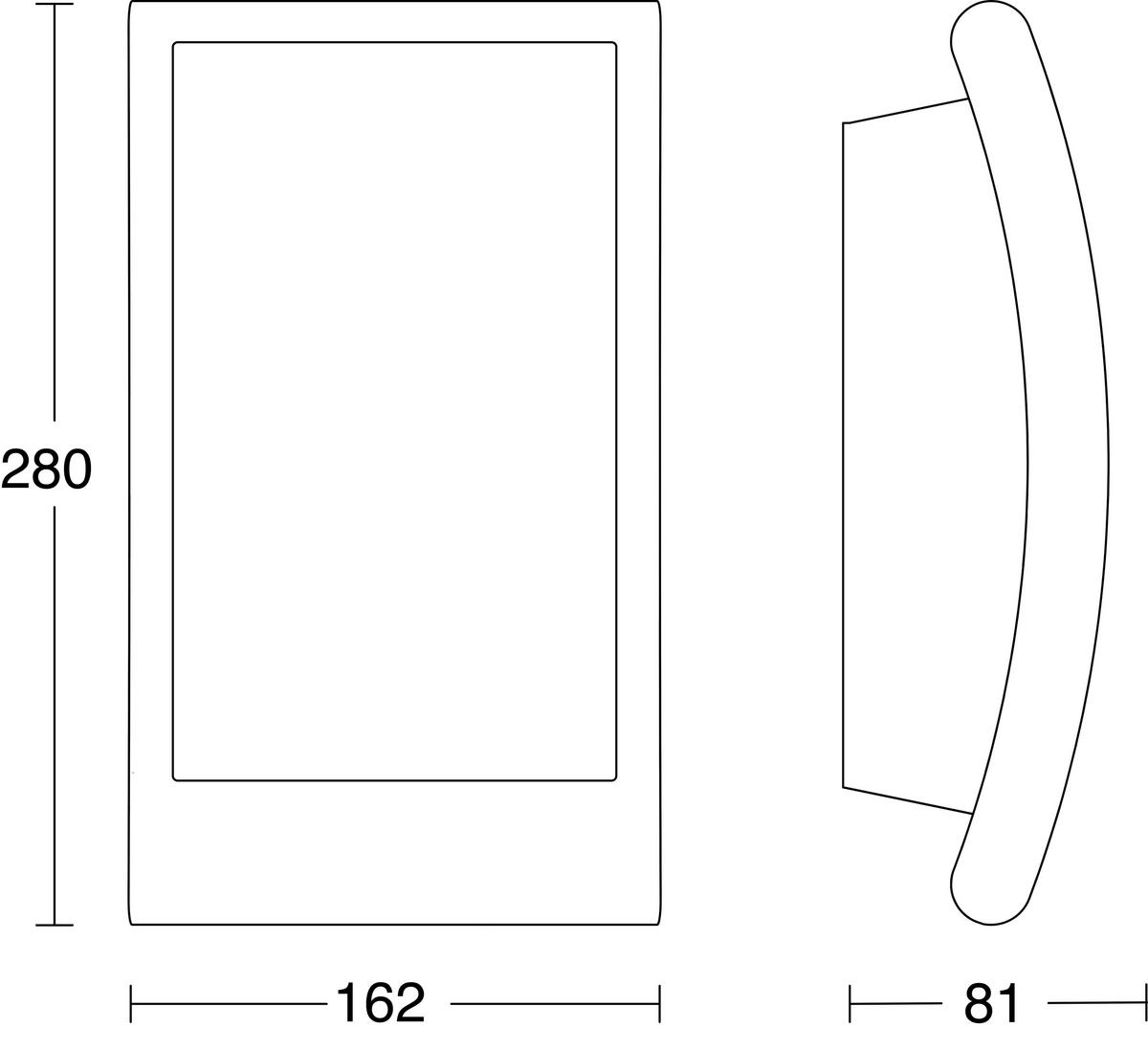 Außenwandleuchte L 22 Anthrazit - Anthrazit, Design, Metall (8,1/16,2/28cm) - Steinel