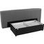 Sofa Cannes - Dunkelgrau/Anthrazit, MODERN, Textil (202/97/71cm)