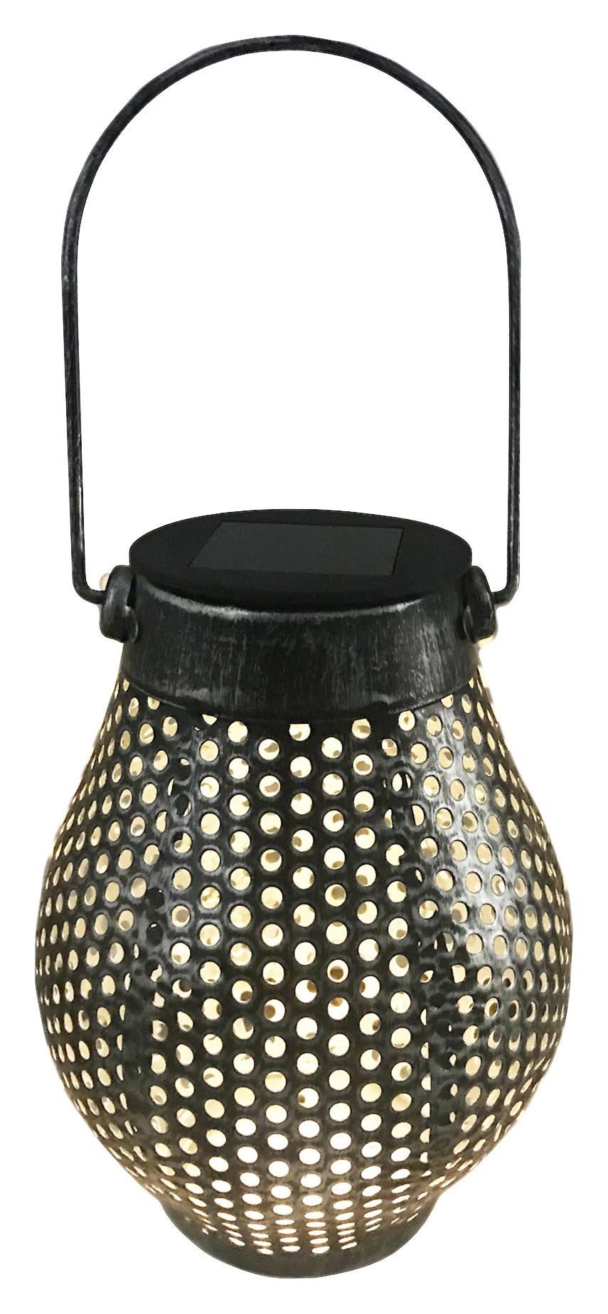 Solární Svítidlo Ron 12,5/26cm - černá, kov (12,5/26cm) - Modern Living