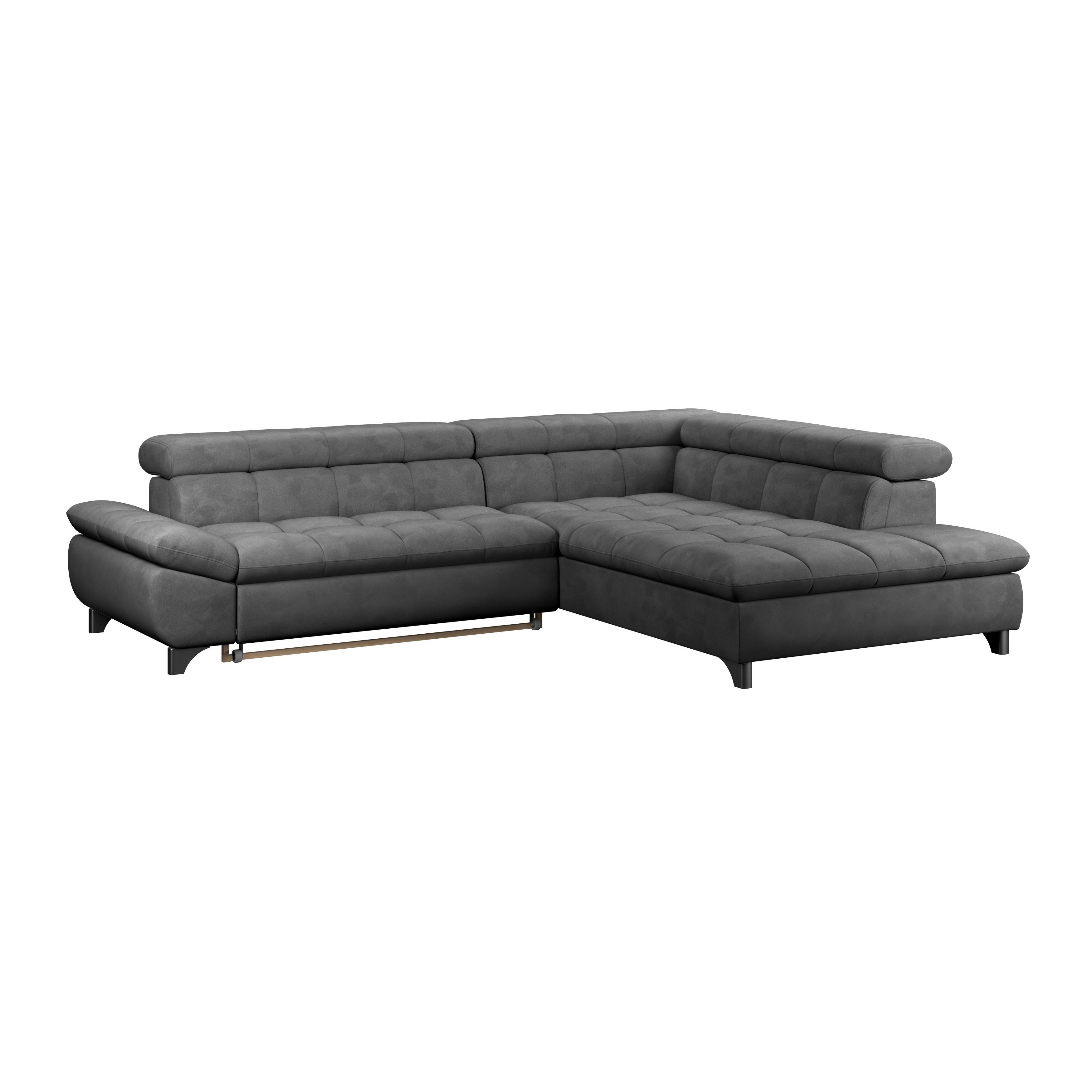 Ecksofa Gemini Dunkelgrau, B: 312cm