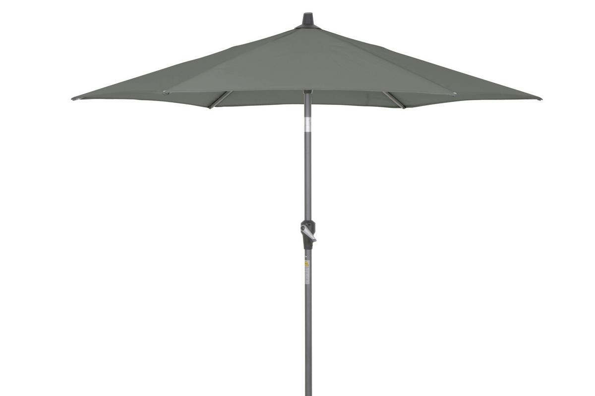 Sonnenschirm Bl: 250x250 cm Anthrazit/Olivgrün - Anthrazit/Olivgrün, KONVENTIONELL, Textil/Metall (250/250cm) - Siena Garden