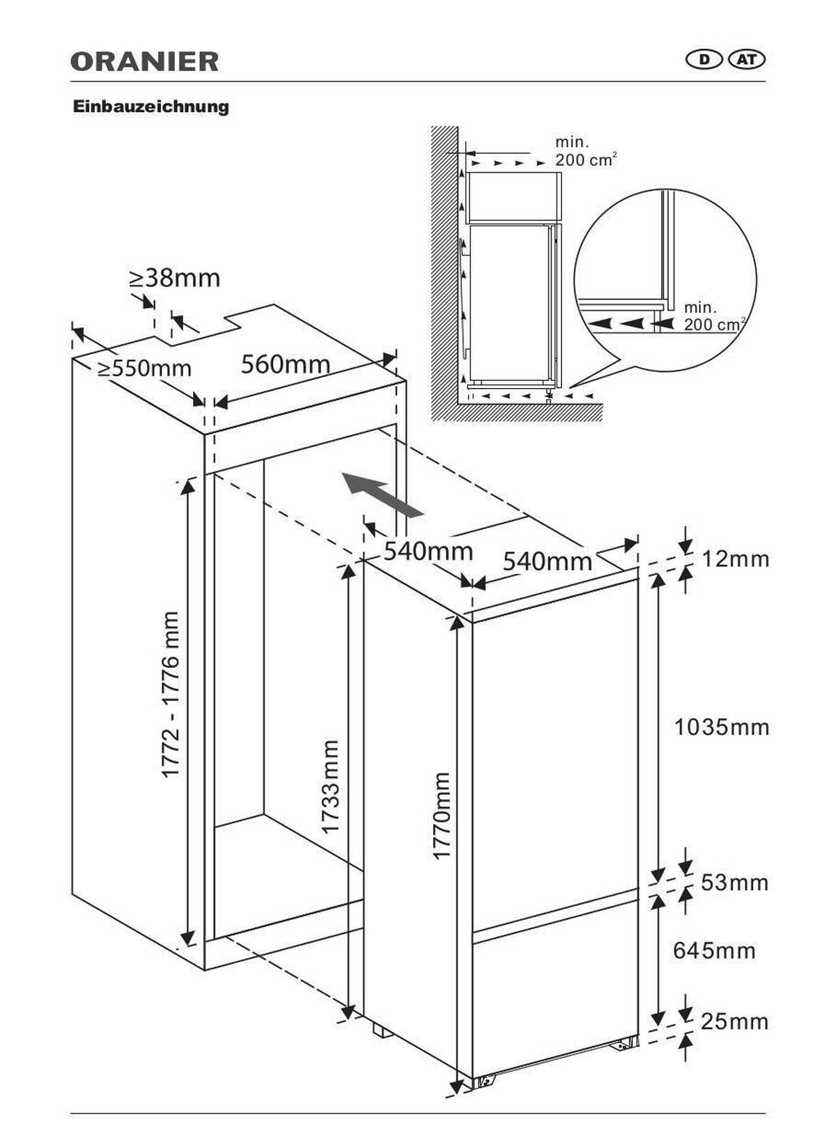 Kühl-Gefrierkombination Kg17803 Weiß 179+70 L - Weiß, MODERN (54/178/54cm) - Sistant