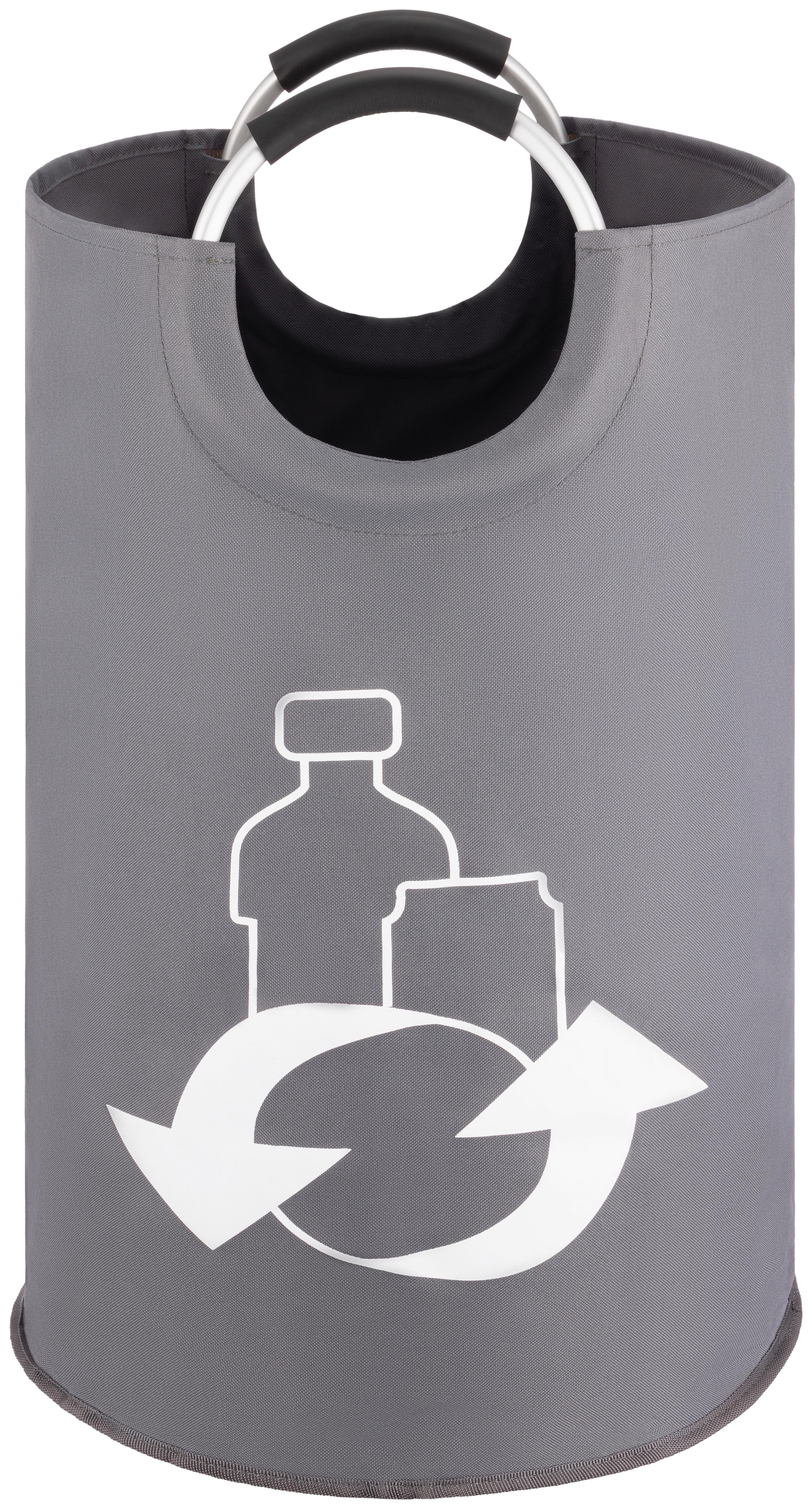 Flaschensammler Peter - Grau, KONVENTIONELL, Textil/Metall (38/72cm) - Luca Bessoni