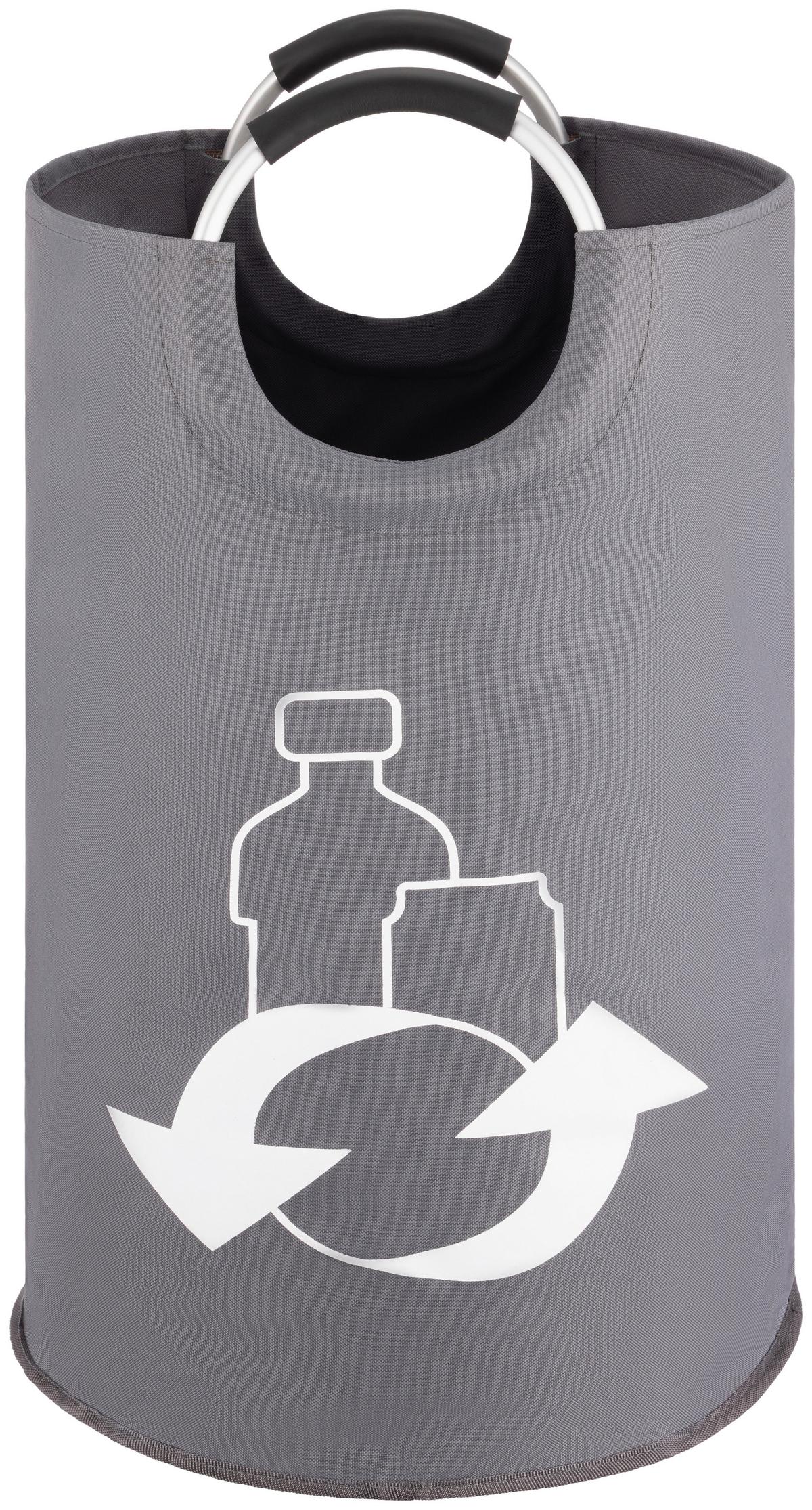 Flaschensammler Peter - Grau, KONVENTIONELL, Textil/Metall (38/72cm) - Luca Bessoni