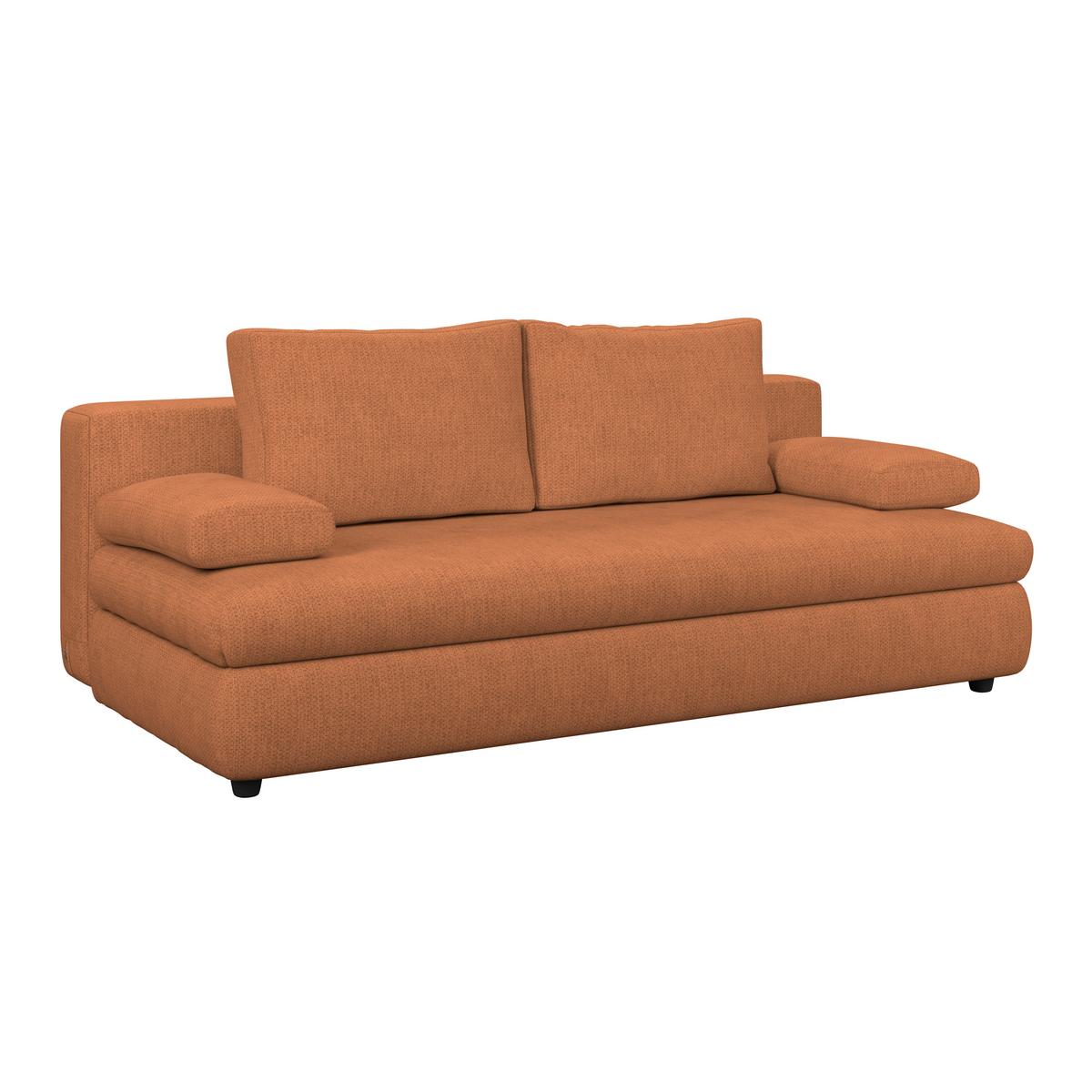 3-Sitzer-Sofa Oslo Mit Schlaffunktion Terra - Terracotta, Trend, Holz/Kunststoff (205/72/100cm)