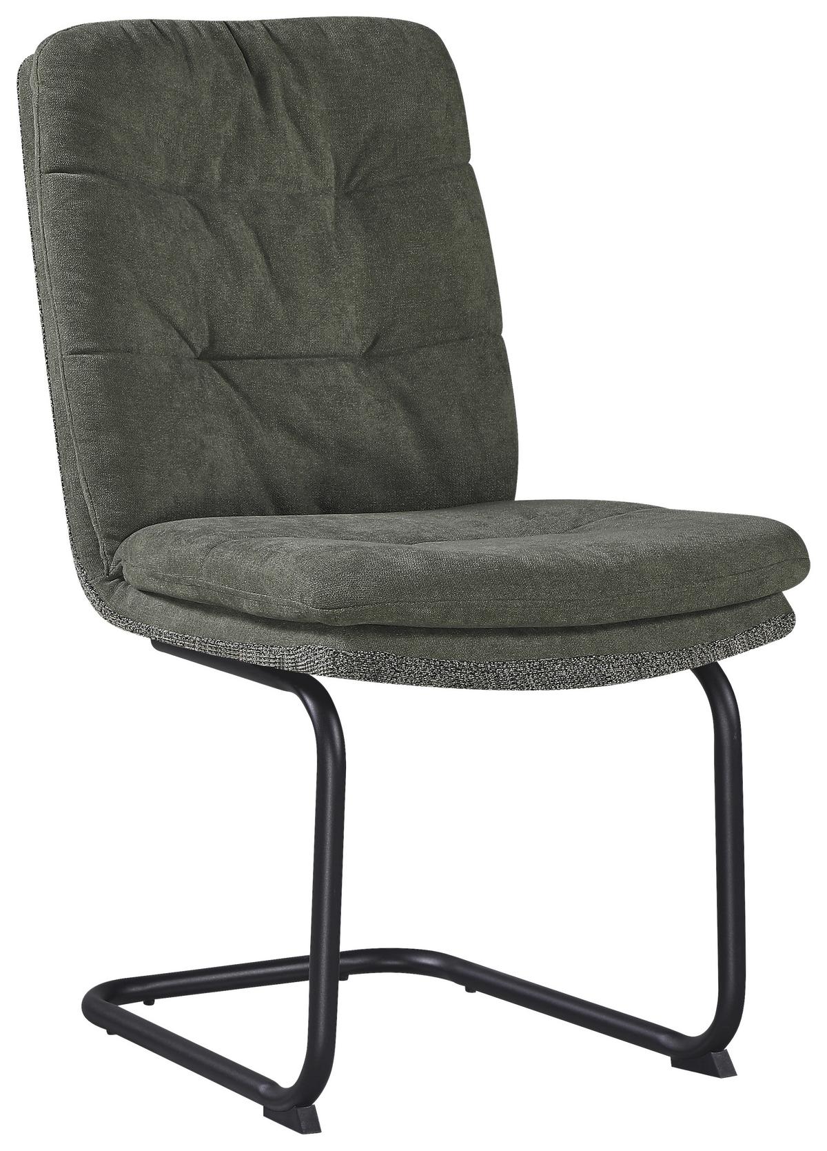 ŽIDLE NOVA - černá/zelená, Moderní, kov/textil (48/91/66cm) - Premium Living