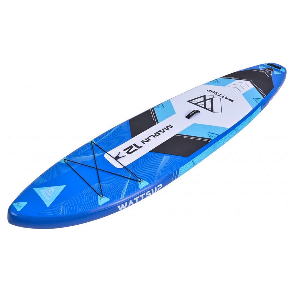 Stand Up Paddle Aufblasbar Sup Wattsup Marlin 12' - Blau/Schwarz, Basics, Kunststoff (365/15/81cm)