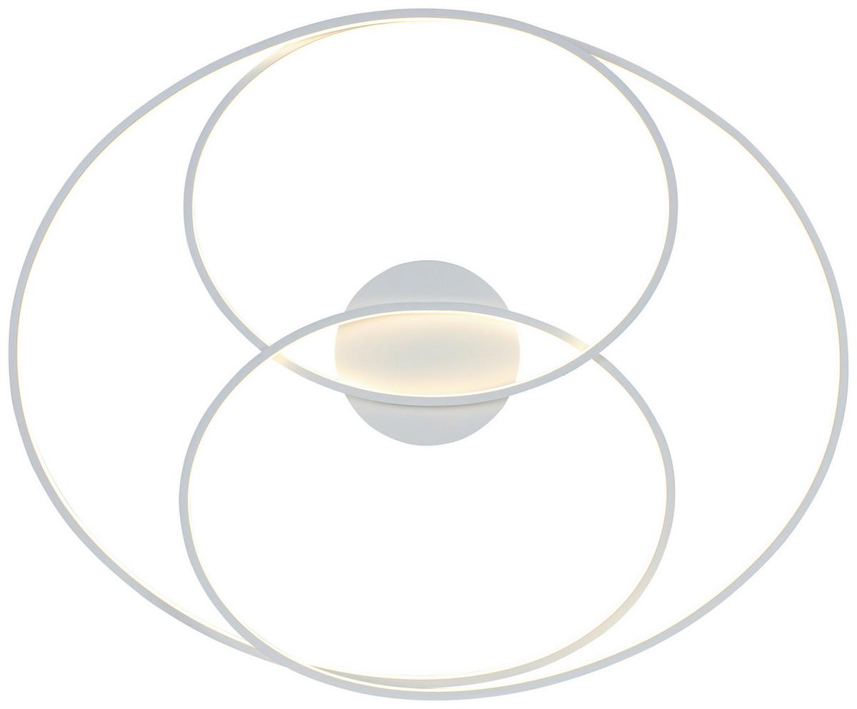 STROPNÉ LED SVIETIDLO WILMA - biela, Modern, kov/plast (65/80/15,5cm) - Mömax