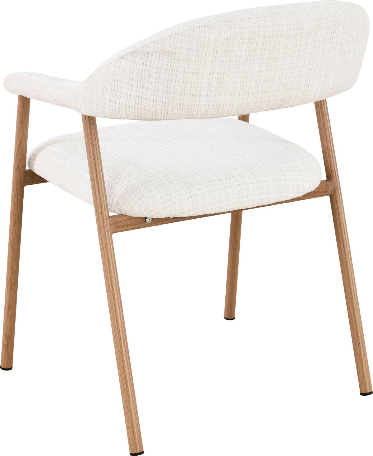 STOLIČKA S PODRÚČKAMI SILKE - farba duba/béžová, Modern, kov/drevo (57/78/60cm) - Mömax