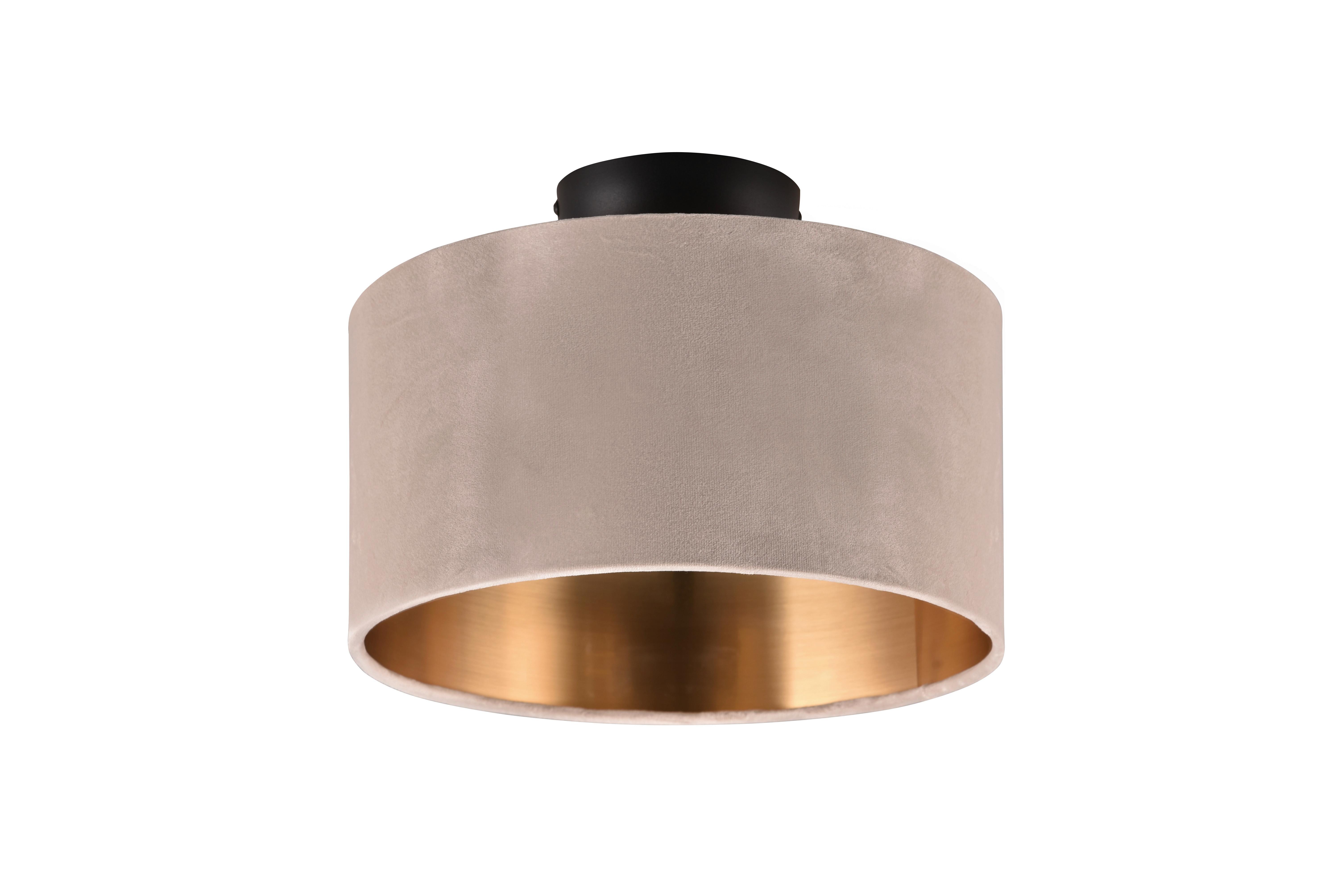 Deckenleuchte 619000244 Julieta - Beige/Goldfarben, Basics, Textil/Metall (30/22cm) - Trio Leuchten