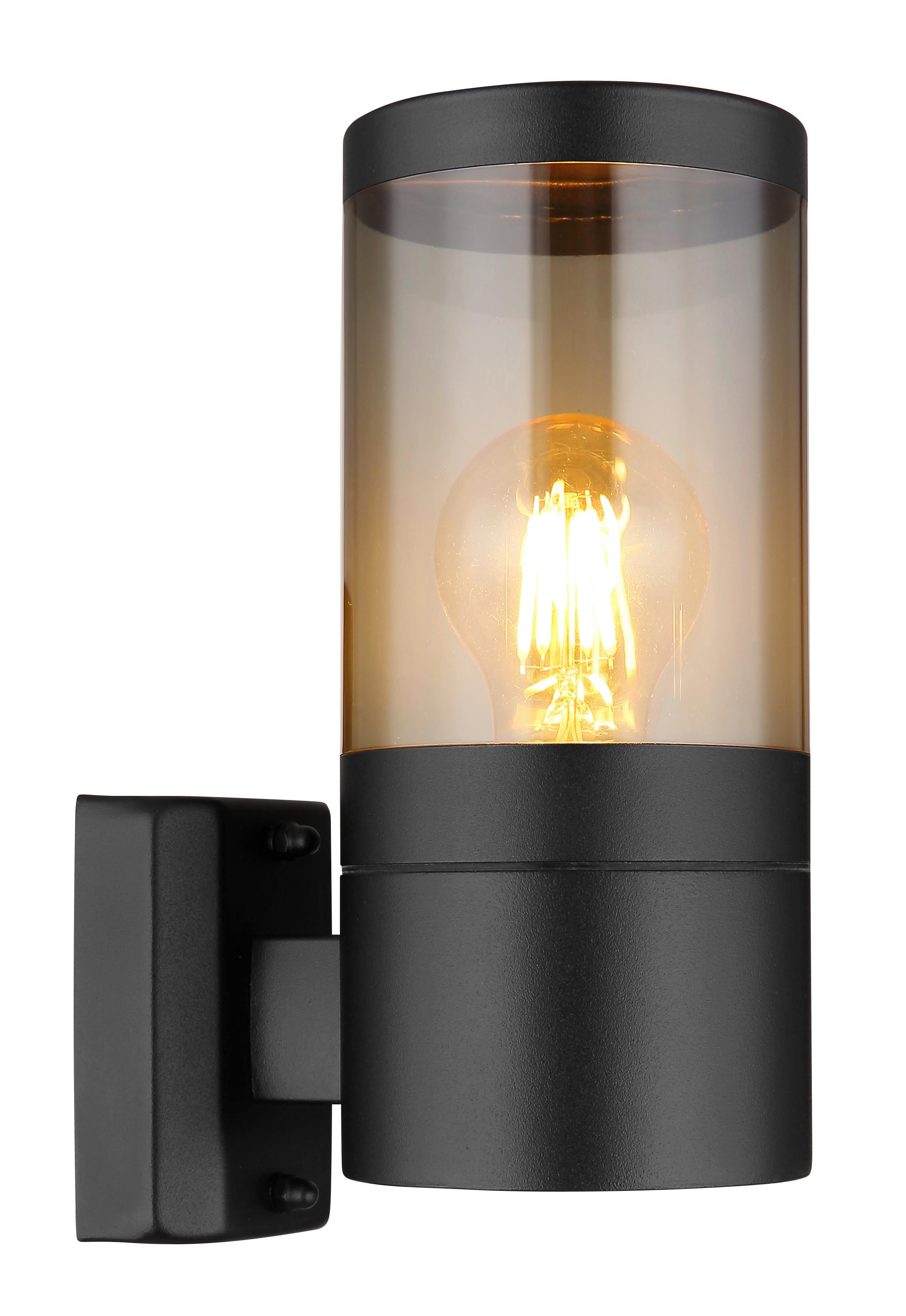 Außenleuchte 32014bs - Schwarz, Basics, Kunststoff/Metall (10,2/15,5/24cm) - Globo