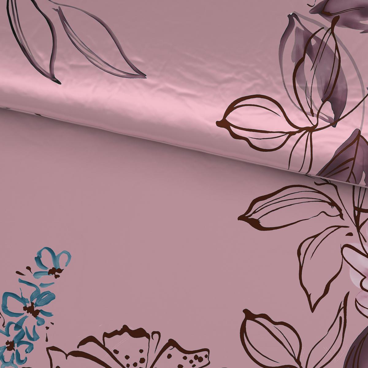 POSTEĽNÁ BIELIZEŇ TOULON - hnedofialová, Modern, textil (140/200cm) - Mömax