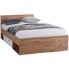 Stauraumbett 140x200 Cm Box, Artisan Eiche Dekor/weiß - Blau/Eichefarben, MODERN, Holzwerkstoff (140/200cm) - Ondega