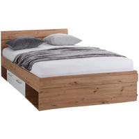 Stauraumbett 140x200 Cm Box, Artisan Eiche Dekor/weiß - Eichefarben/Weiß, MODERN, Holzwerkstoff (140/200cm) - Ondega