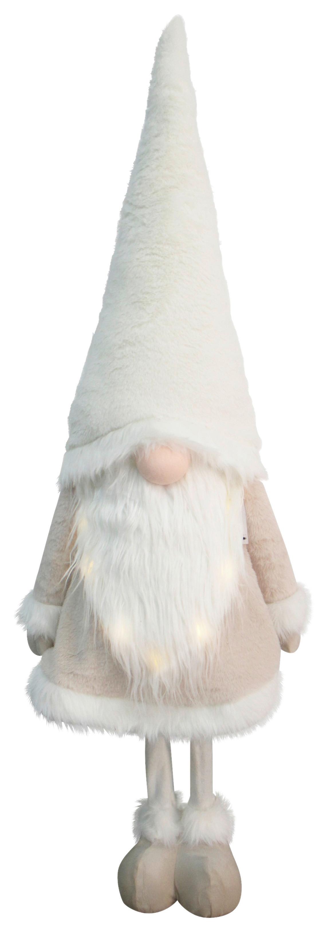 Skřítek LED/teplá bílá - šedá/světle šedá, Konvenční, kov/textil (40/125/30cm) - Mömax