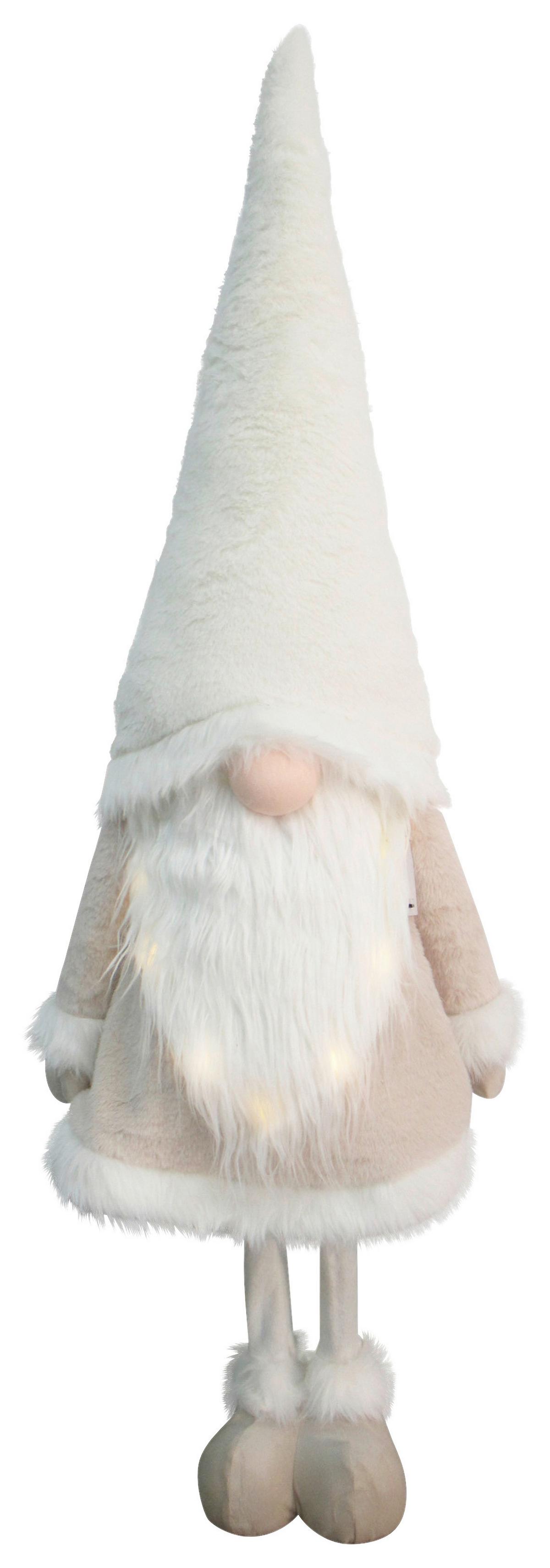 Skřítek LED/teplá bílá - šedá/světle šedá, Konvenční, kov/textil (40/125/30cm) - Mömax