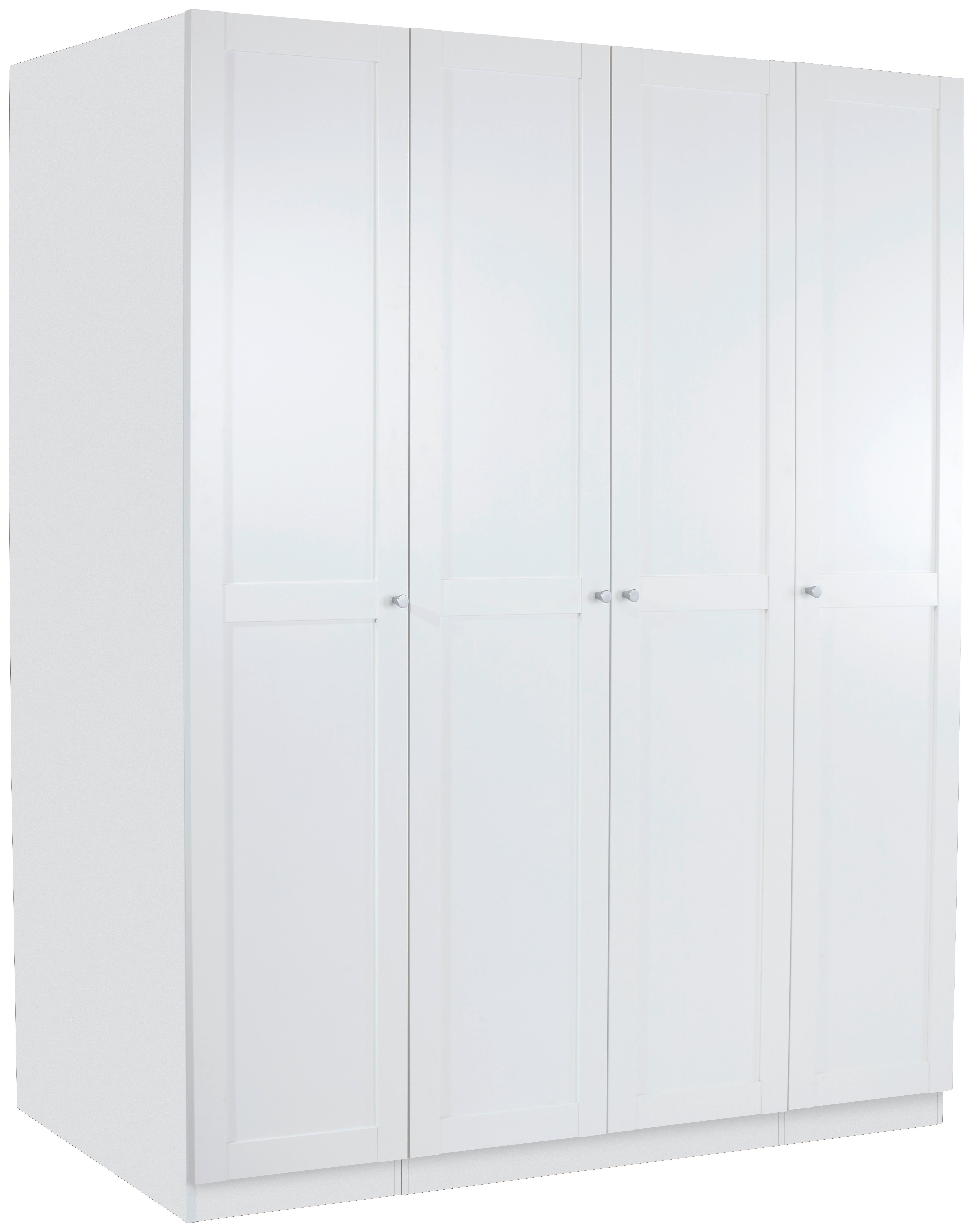 Drehtürenschrank mit Soft-Close 182,2cm Unit Weiß - Weiß, MODERN, Holzwerkstoff (182,2/210/58,3cm) - Ondega