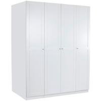 Drehtürenschrank mit Soft-Close 182,2cm Unit Weiß - Weiß, MODERN, Holzwerkstoff (182,2/210/58,3cm) - Ondega