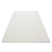 Hochflor Teppich Creme Life 100x200 cm - Creme, KONVENTIONELL, Textil (100/200cm) - Novel