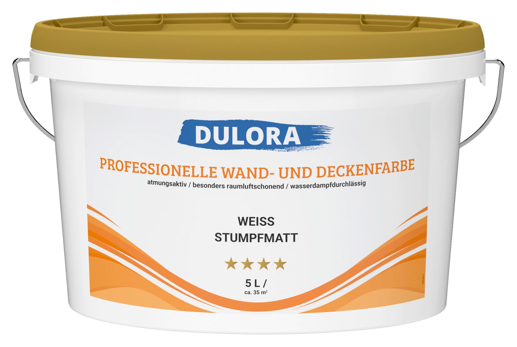 Wandfarbe Weiß Matt 5 L für 35 m2 Wasserverdünnbar - Weiß (5l)