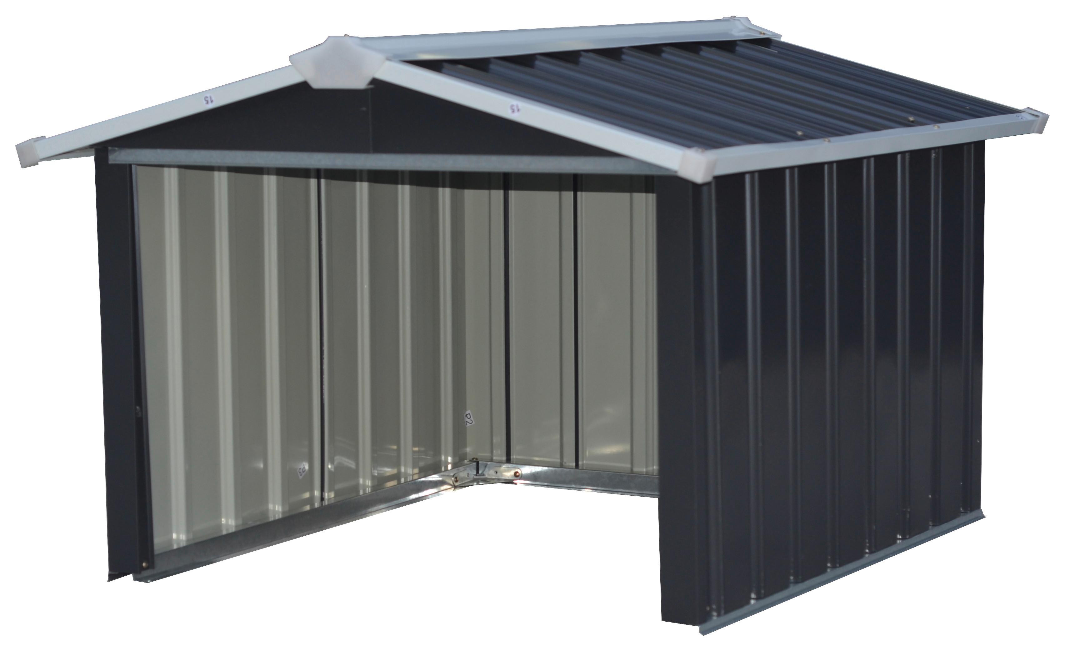 Kleingarage Robus - Anthrazit, MODERN, Metall (86/100/63,5cm) - Homezone