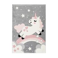 Kinderteppich Einhorn Rosa Mitchell 120x170 cm - Rosa, Trend, Kunststoff (120/170cm) - Kayoom
