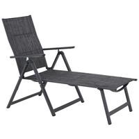 Napozóágy Verena - sötétszürke/szürke, Design, textil/fém (70/103/146cm) - Luca Bessoni