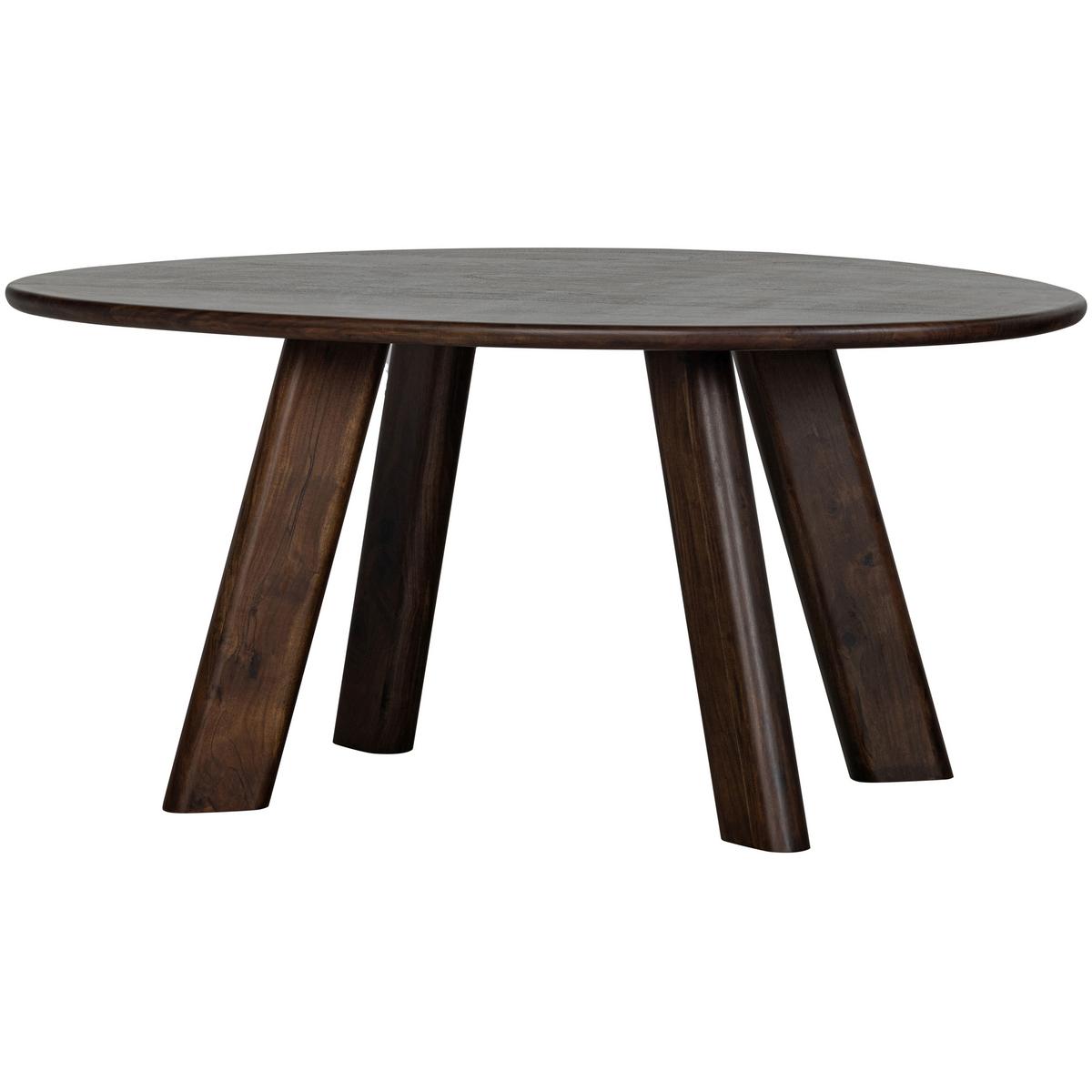 ESSTISCH Roundly Walnussfarben L: 160cm - Walnussfarben, MODERN, Holz (160/110/76cm) - Livetastic