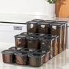 Vorratsdosenset 18-Teilig Kunststoff Anthrazit - Transparent/Anthrazit, Basics, Kunststoff (10/10/9,5cm) - P & B