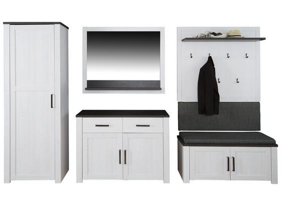 Garderobe Provence B:303cm Sibiulärche/ Cadbury Dekor - Wengefarben/Weiß, MODERN, Holzwerkstoff (303/200/42cm) - James Wood Garderobe Provence B:303cm Sibiulärche/ Cadbury Dekor - Wengefarben/Weiß, MODERN, Holzwerkstoff (303/200/42cm) - James Wood
