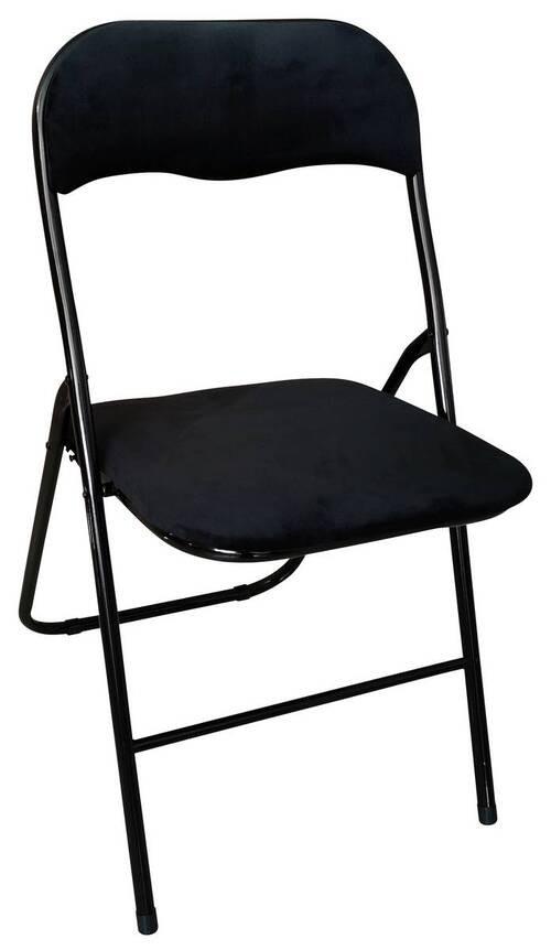 SKLADACIE KRESLO WALTER II -SB- - čierna, Konventionell, kov/textil (44/78/45,5cm) - Mömax