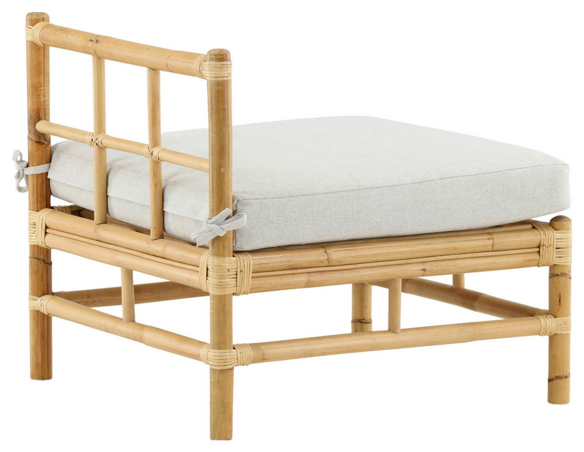 Loungesofa Cane - Hellbraun, KONVENTIONELL, Holz (71,5/71/75cm) - Gardenson