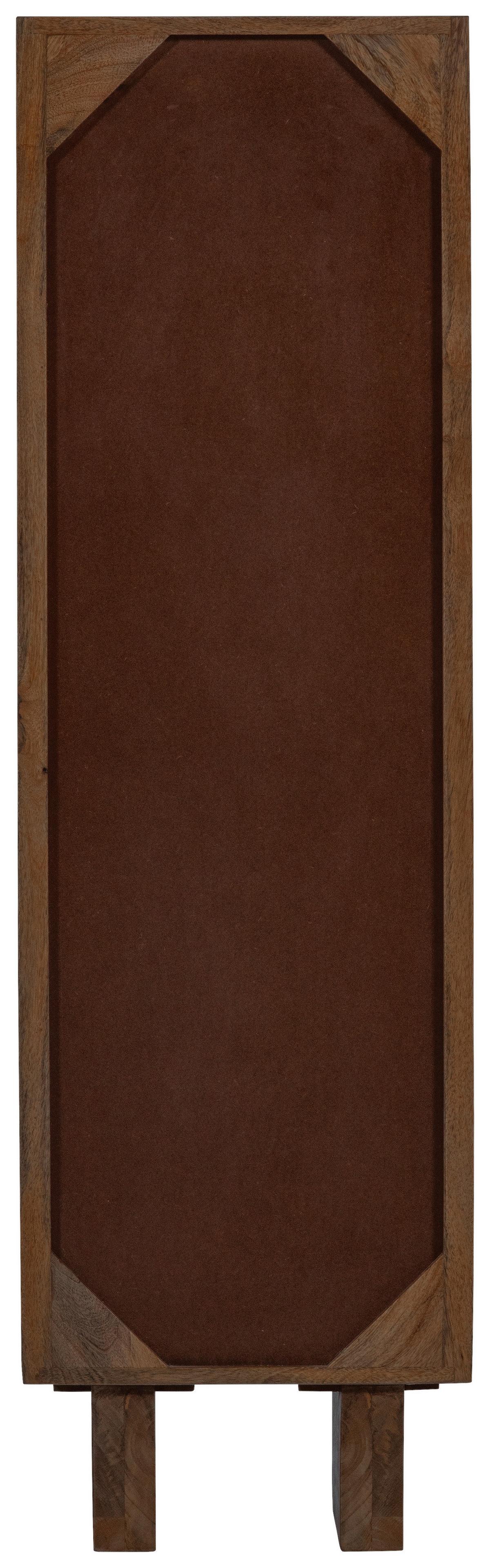 Vitrine Kella Braun B: 40 Cm - Braun, Design, Glas/Holz (40/137/39cm) - Livetastic