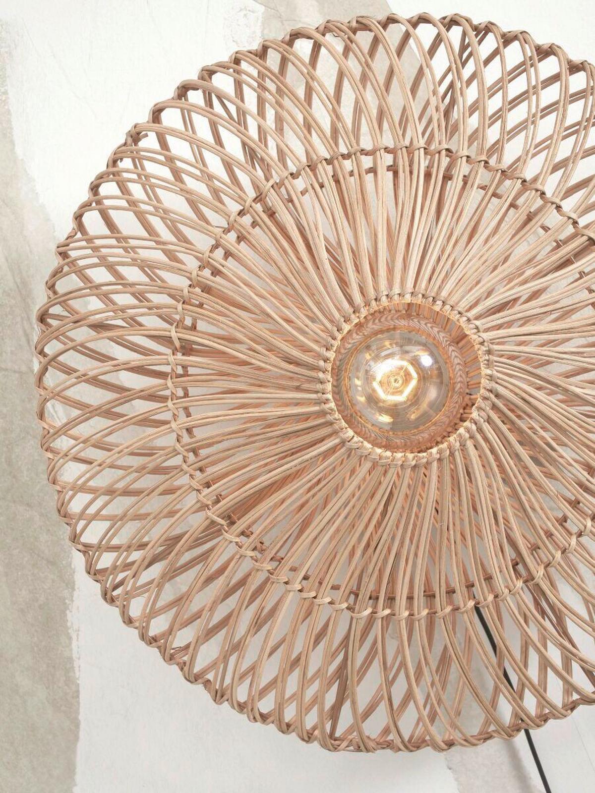 Wandleuchte Zanzibar/W/4012/N - Naturfarben, Trend, Naturmaterialien (40/12cm) - Good & Mojo