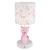 LED-Tischleuchte Foxy Weiß Pink D: 15 cm - Pink/Weiß, Trend, Keramik/Kunststoff (15/33,5cm) - Globo
