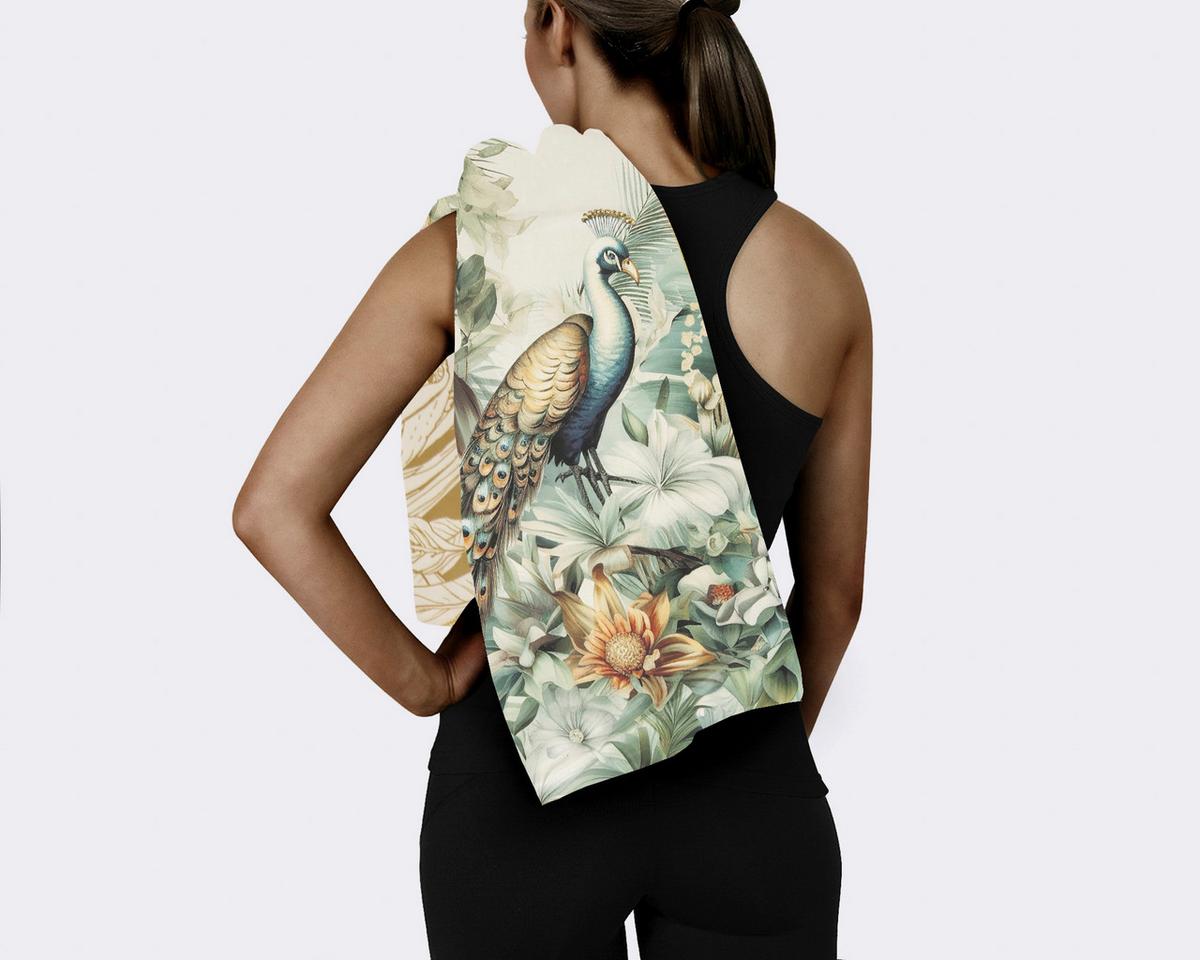 SPORTHANDTUCH DANA - Sandfarben/Beige, Design, Textil (50/100cm)